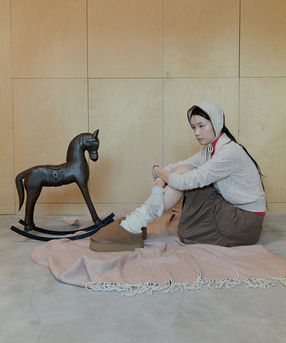 ที่ปิดหูกันหนาว LACE KNIT EARMUFF - OATMEAL