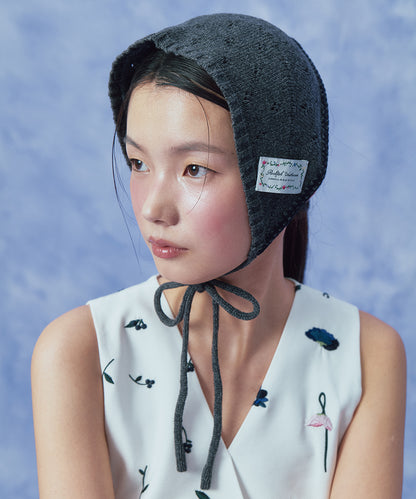 ที่ปิดหูกันหนาว LACE KNIT EARMUFF - GREY