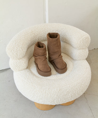 MAXI FOLDED BOOTS SHORT (6inch) - CHESTNUT