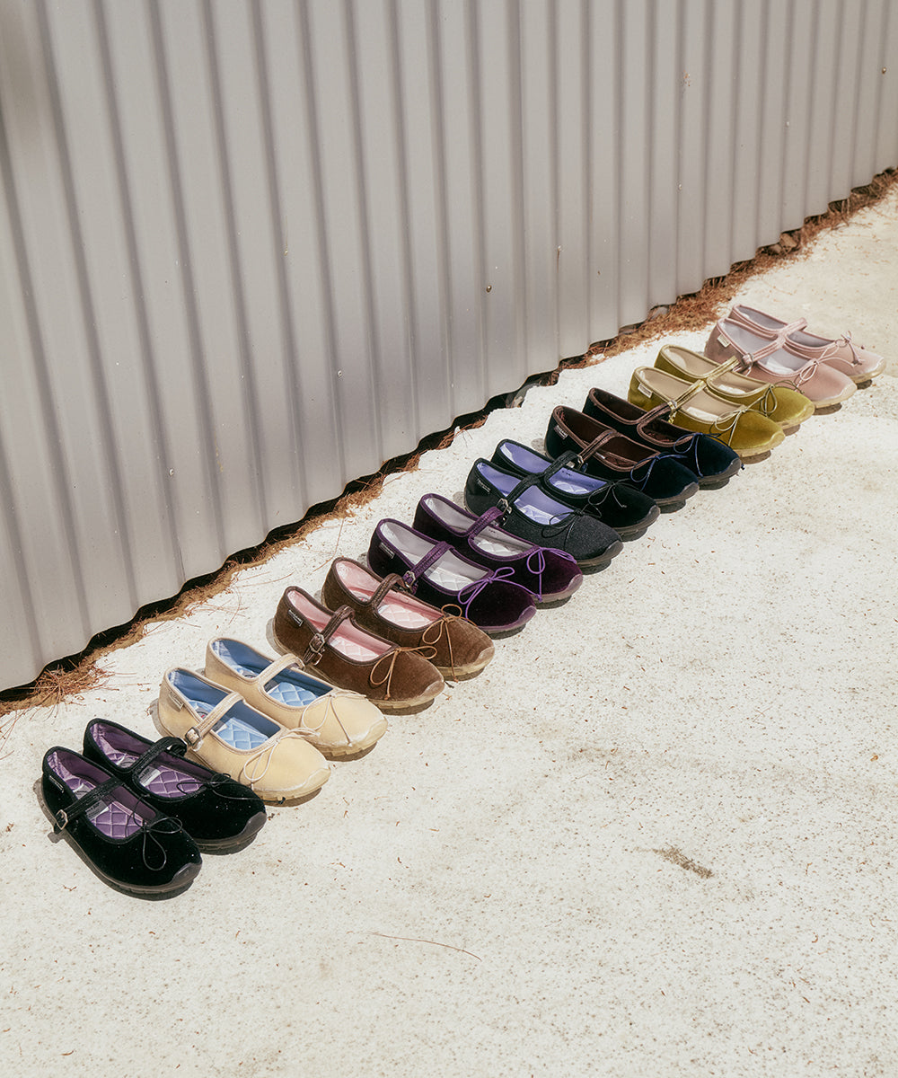 รองเท้าแมรี่เจน BELLA MARYJANES(PEBBLE SOLE) - GLITTER BLACK