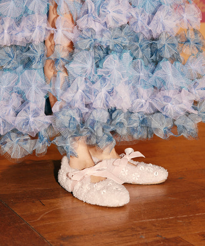 รองเท้าแมรี่เจน X SUSAN FANG FURRY MARYJANE - PINK