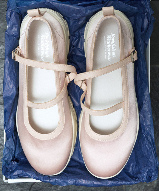 รองเท้าแมรี่เจน FLATFORM Z-STRAP MARYJANE - PINK
