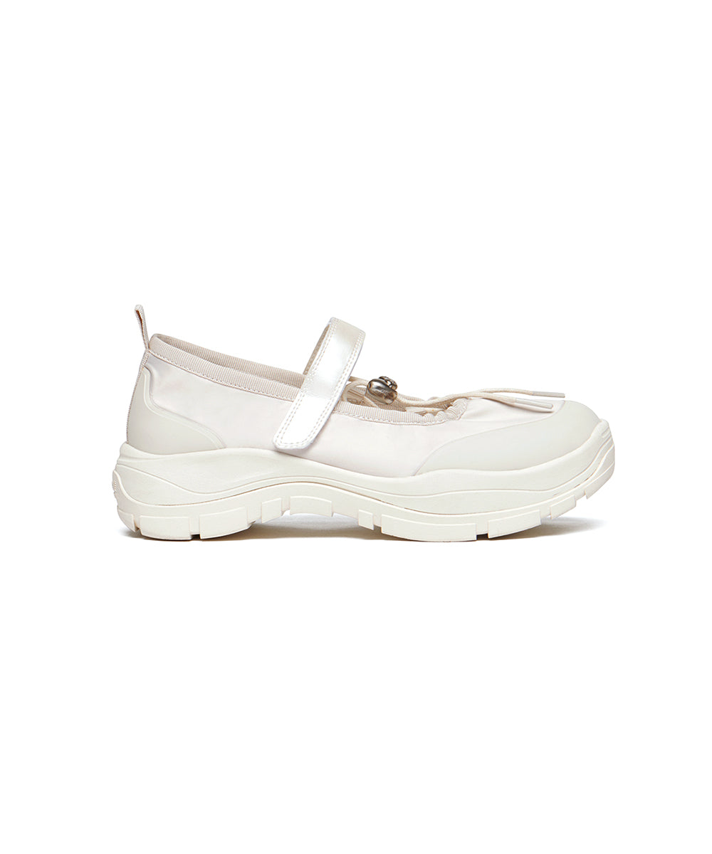 รองเท้าแมรี่เจน FLATFORM STRING MARYJANE - CREAM