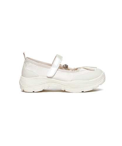 รองเท้าแมรี่เจน FLATFORM STRING MARYJANE - CREAM
