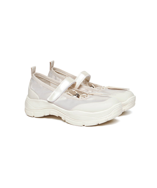 รองเท้าแมรี่เจน FLATFORM STRING MARYJANE - CREAM
