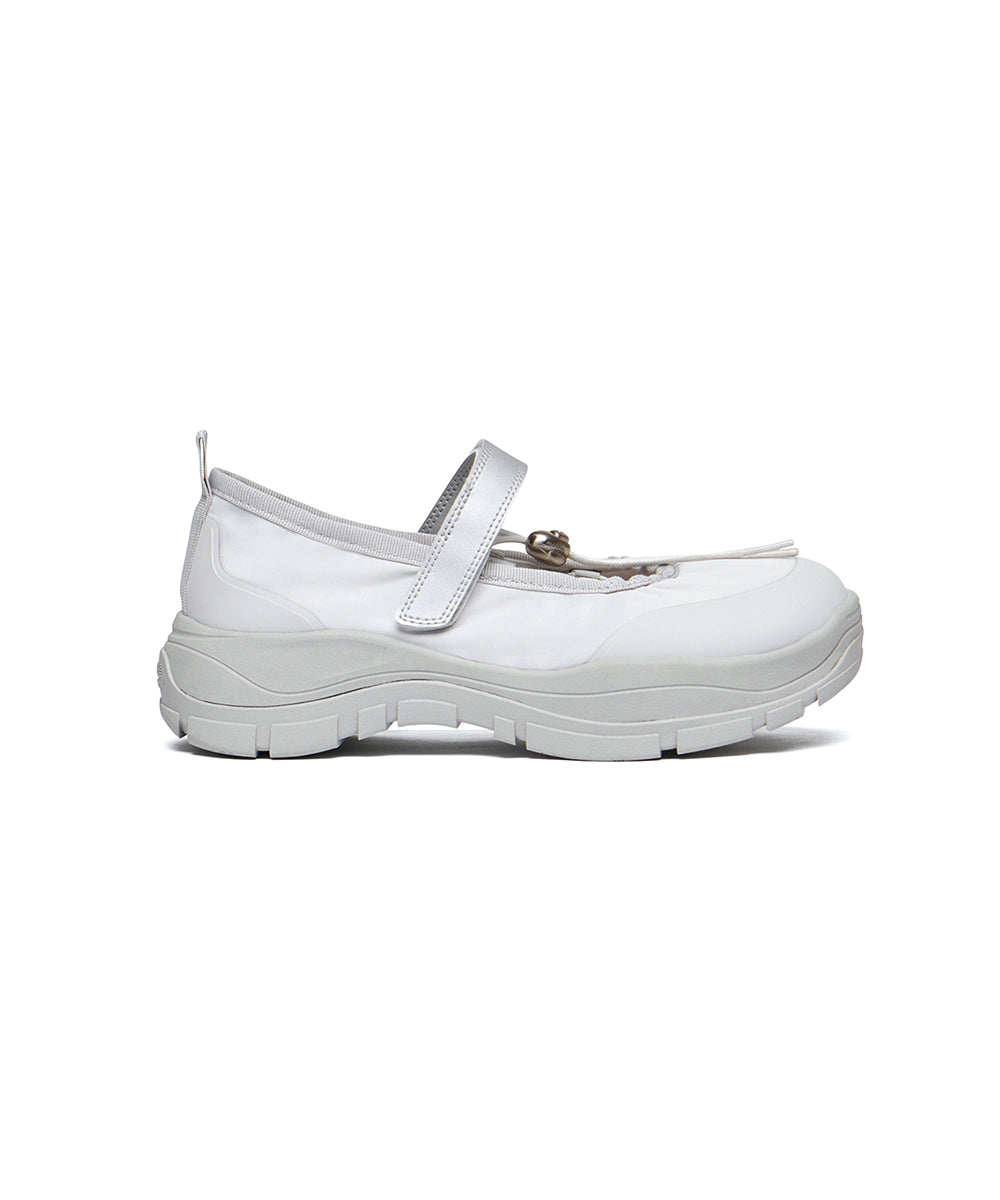 รองเท้าแมรี่เจน FLATFORM STRING MARYJANE - LIGHT GREY