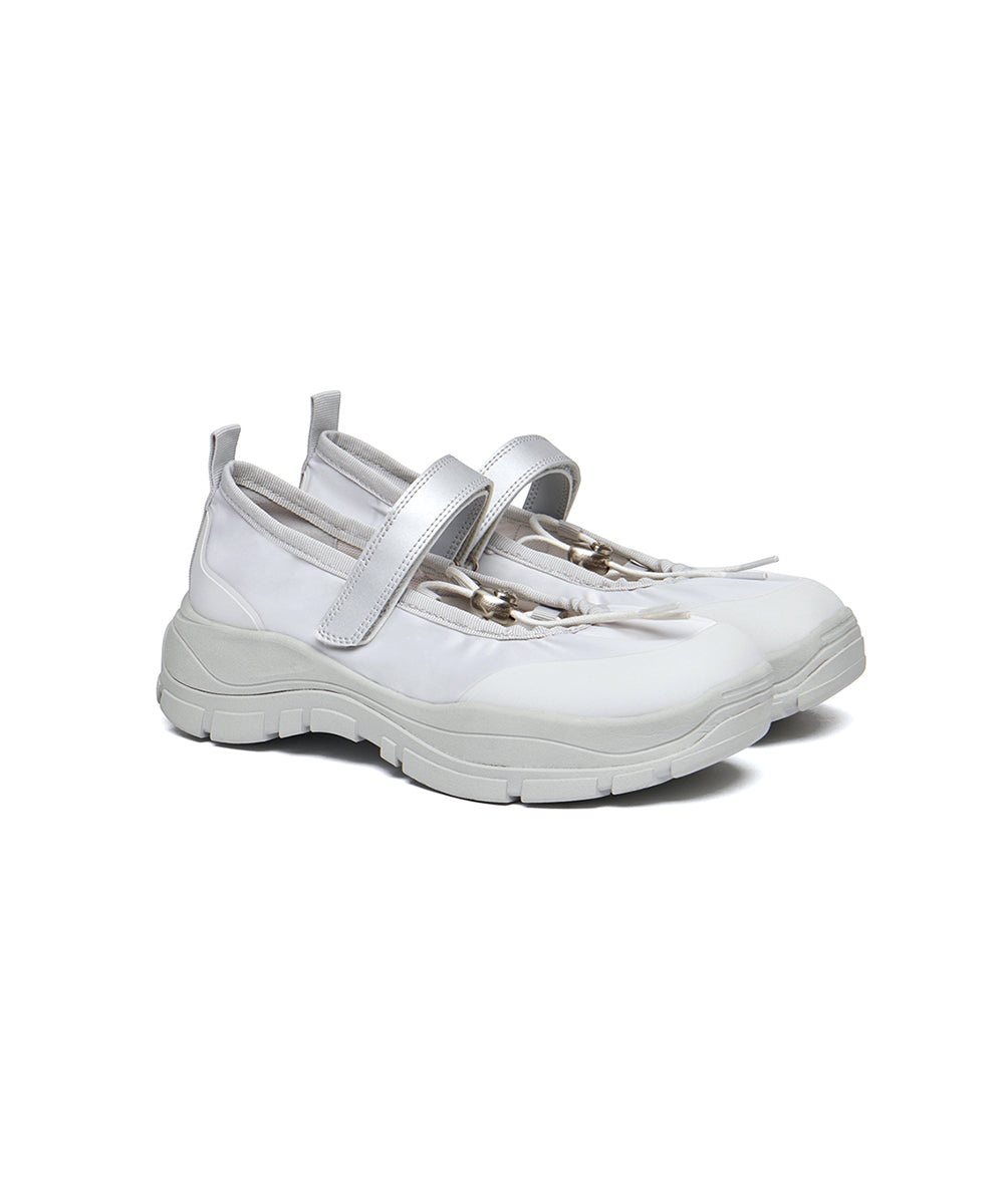 รองเท้าแมรี่เจน FLATFORM STRING MARYJANE - LIGHT GREY