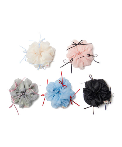 ยางรัดผม RIBBON ORGANZA SCRUNCHIE - WHITE