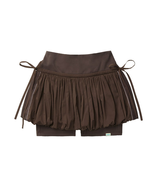 กระโปรงกางเกง BALLOON SKIRT-PANTS - BROWN