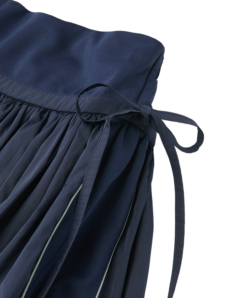 กระโปรงกางเกง BALLOON SKIRT-PANTS - NAVY