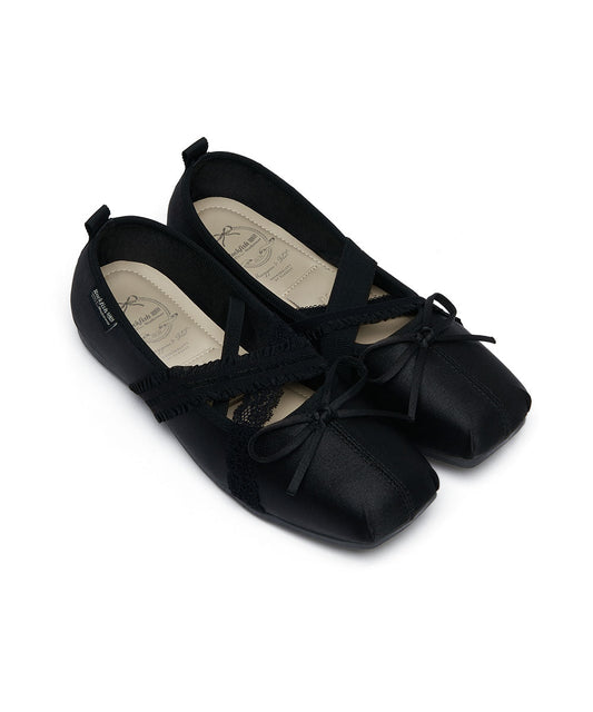 รองเท้าแมรี่เจน BANDING BALLET FLAT - BLACK