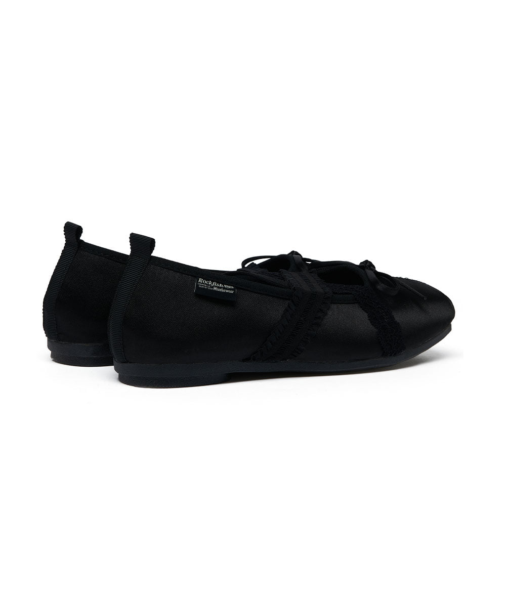 รองเท้าแมรี่เจน BANDING BALLET FLAT - BLACK