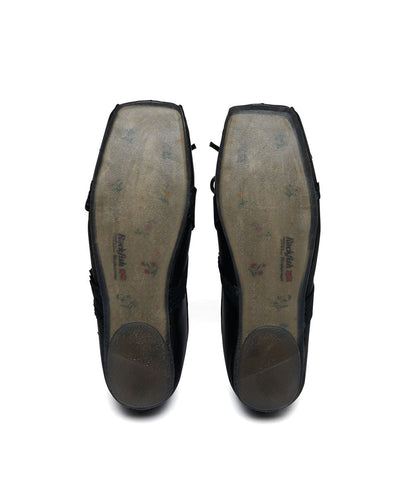 รองเท้าแมรี่เจน BANDING BALLET FLAT - BLACK