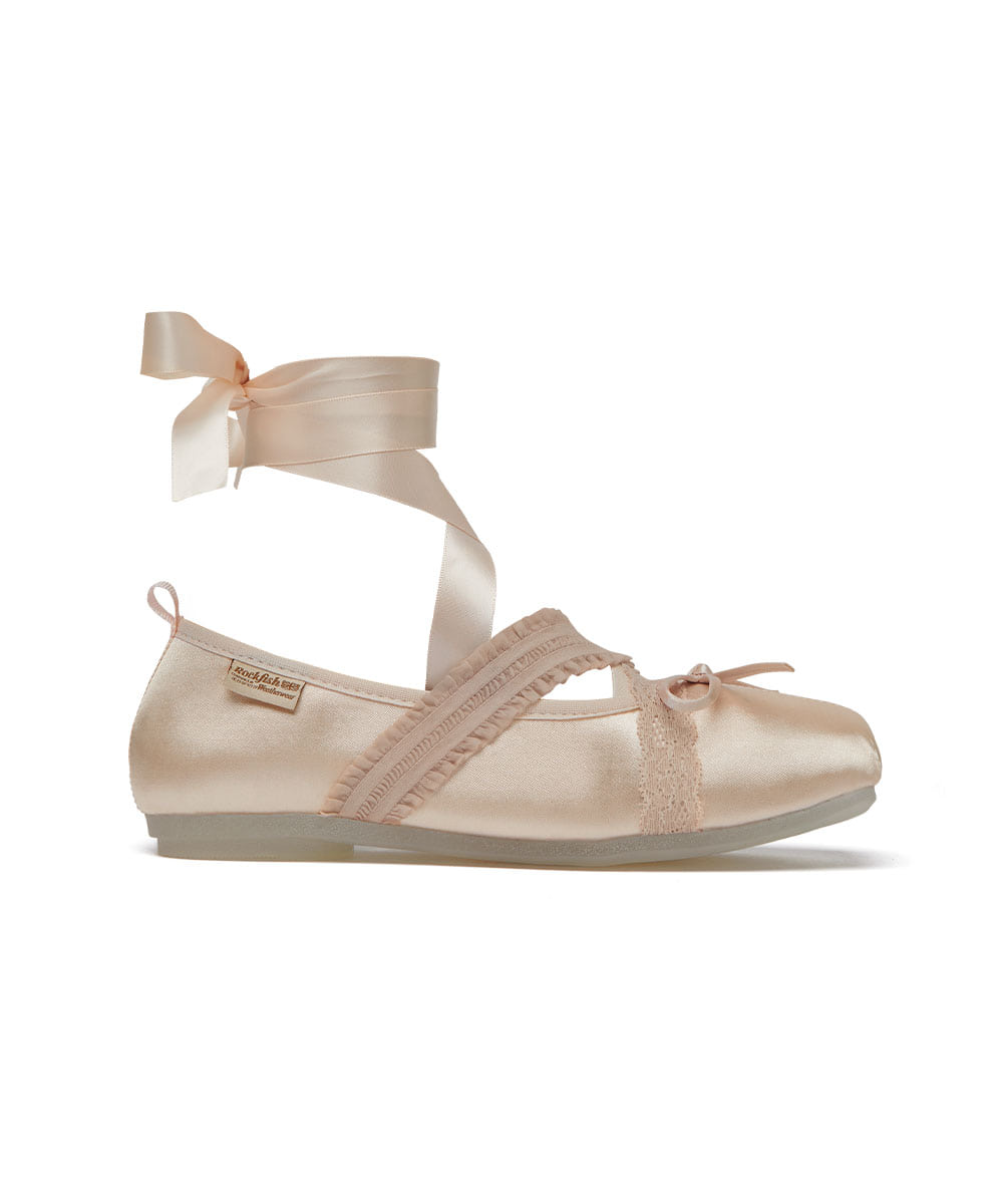 รองเท้าแมรี่เจน BANDING BALLET FLAT - PINK