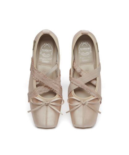 รองเท้าแมรี่เจน BANDING BALLET FLAT - PINK