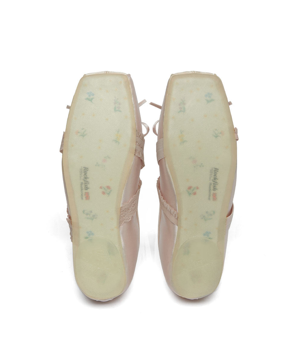 รองเท้าแมรี่เจน BANDING BALLET FLAT - PINK