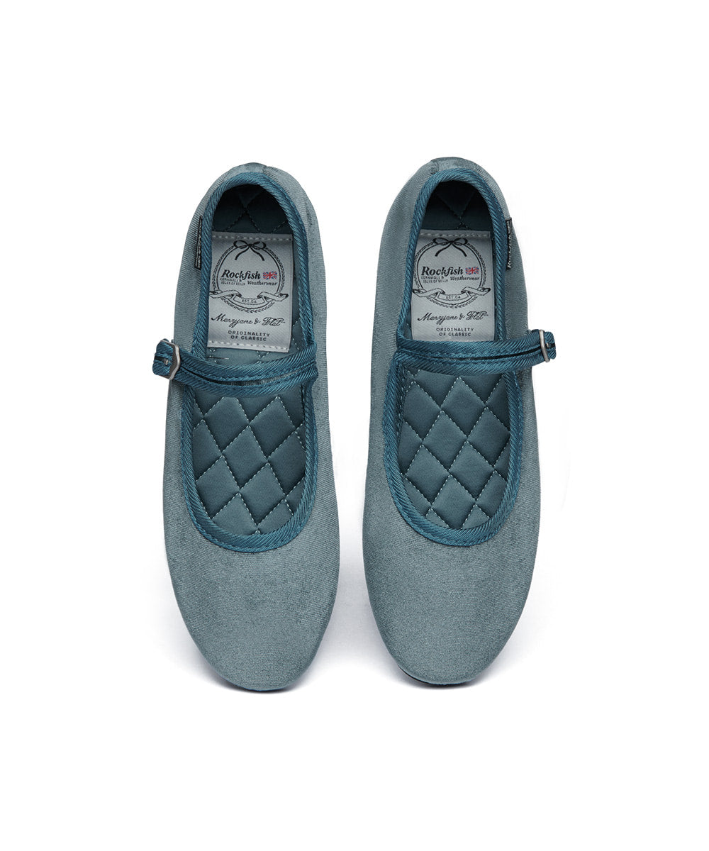 รองเท้าแมรี่เจน BELLA QUILTED MARYJANE - GREY
