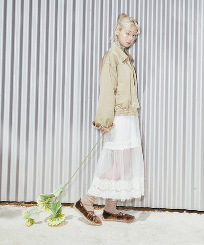 รองเท้าแมรี่เจน BELLA CROSS BANDING FLATS(PEBBLE SOLE) - BROWN