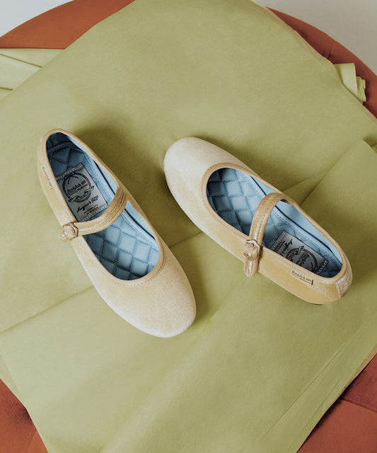 รองเท้าแมรี่เจน BELLA QUILTED MARYJANE - BEIGE