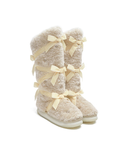 รองเท้าบูทกันหนาว X SUSAN FANG FURRY LONG BOOTS - BEIGE