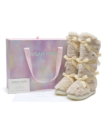 รองเท้าบูทกันหนาว X SUSAN FANG FURRY LONG BOOTS - BEIGE