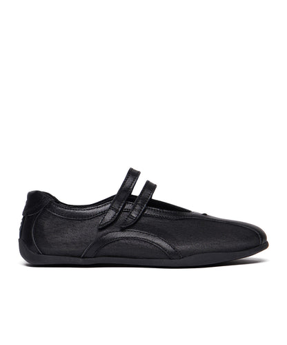 รองเท้าผ้าใบ TWIN SHEER MESH SNEAKER - BLACK
