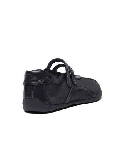 รองเท้าผ้าใบ TWIN SHEER MESH SNEAKER - BLACK
