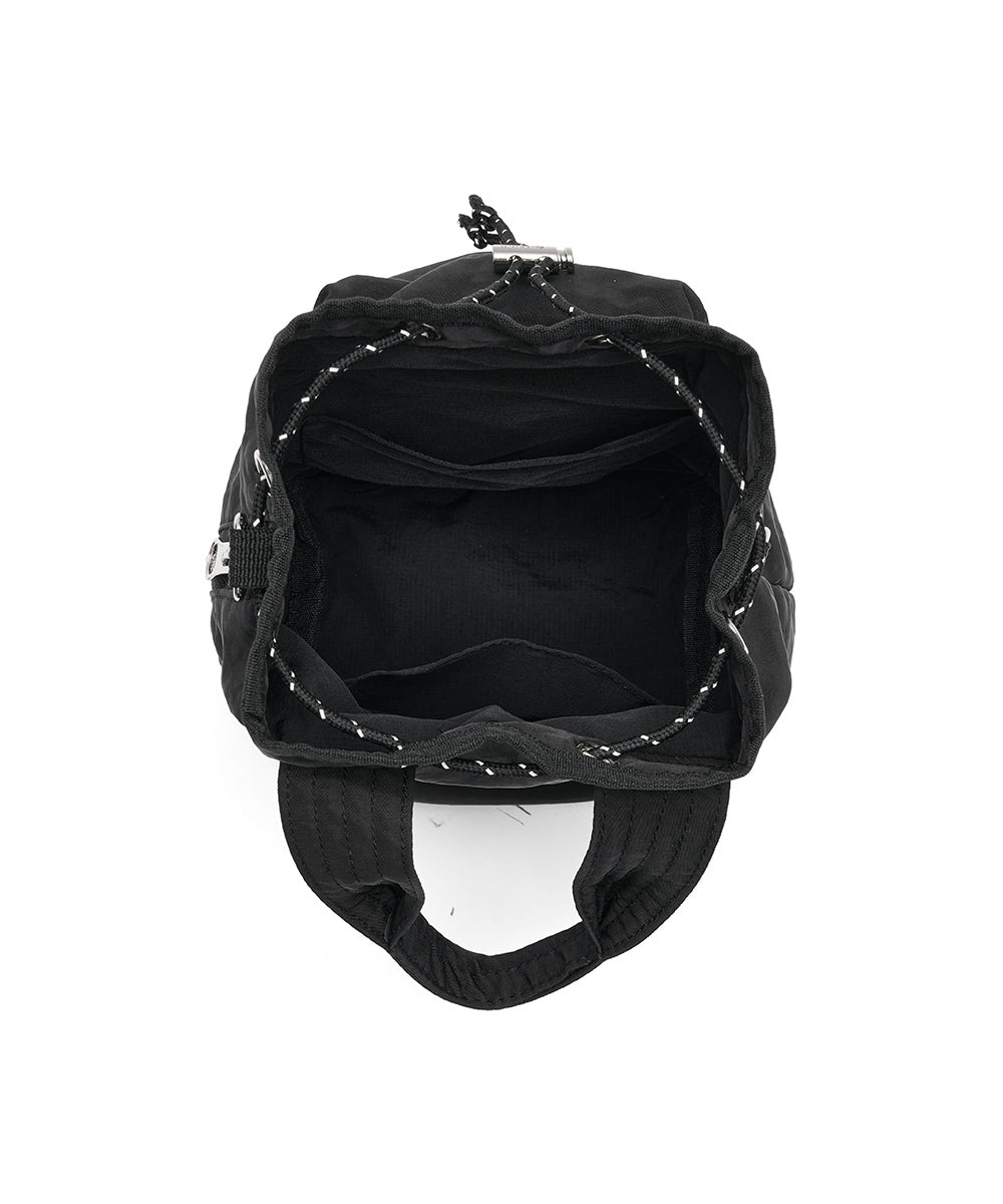 กระเป๋าสะพายข้าง NYLON DRAWSTRING MINI BAG - BLACK