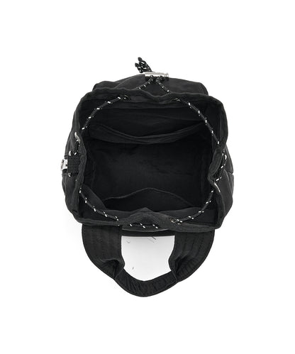 กระเป๋าสะพายข้าง NYLON DRAWSTRING MINI BAG - BLACK