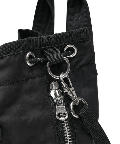 กระเป๋าสะพายข้าง NYLON DRAWSTRING MINI BAG - BLACK