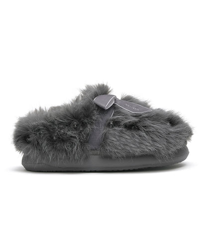 รองเท้าเปิดส้น X SUSAN FANG FURRY MULE - GREY