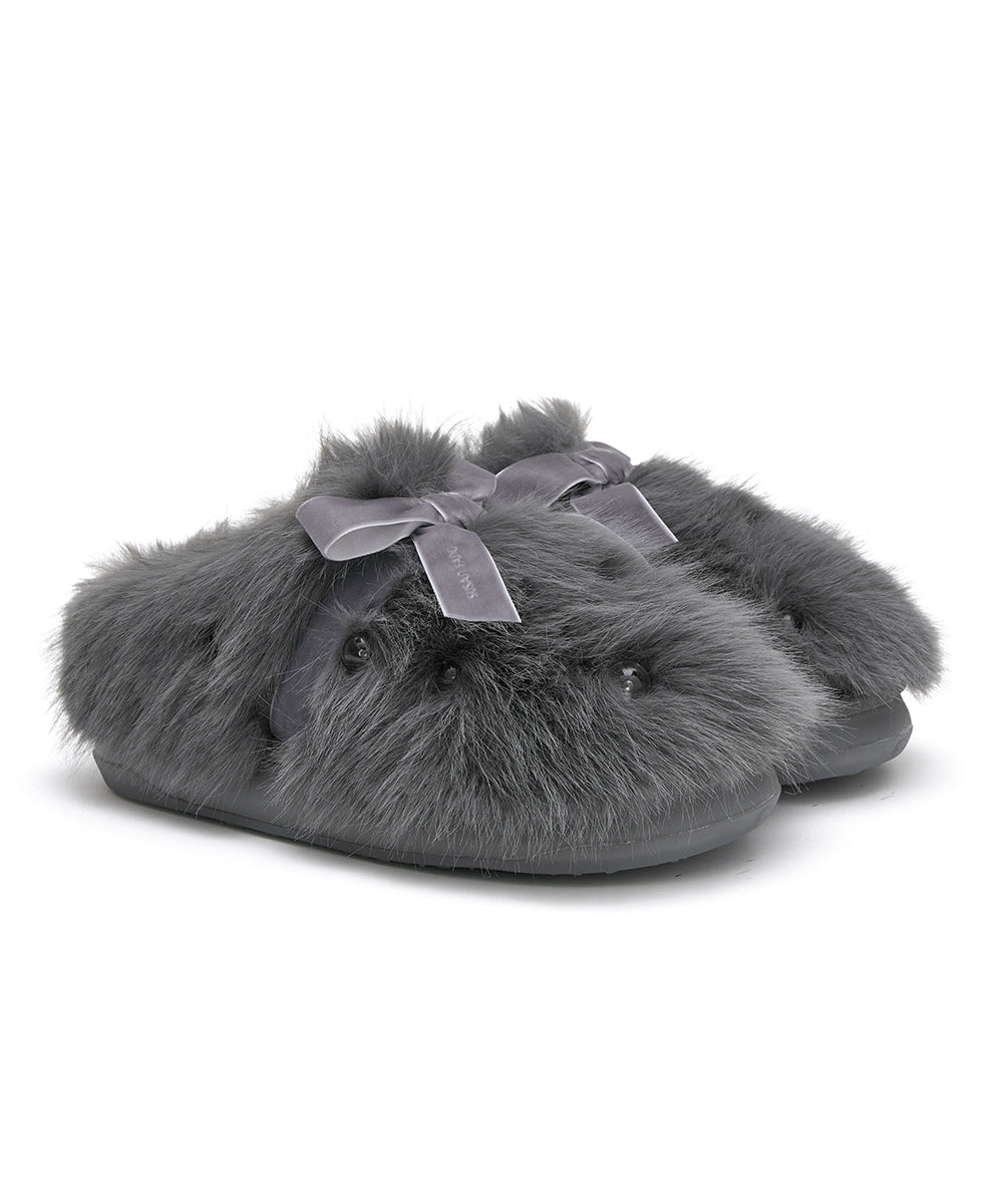 รองเท้าเปิดส้น X SUSAN FANG FURRY MULE - GREY