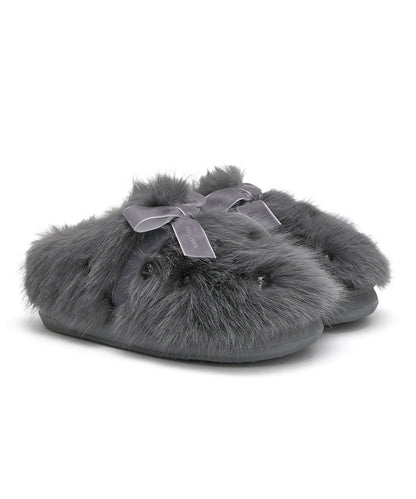 รองเท้าเปิดส้น X SUSAN FANG FURRY MULE - GREY