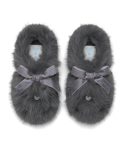 รองเท้าเปิดส้น X SUSAN FANG FURRY MULE - GREY