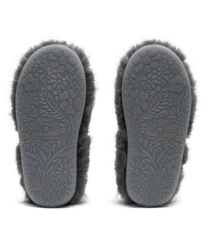 รองเท้าเปิดส้น X SUSAN FANG FURRY MULE - GREY