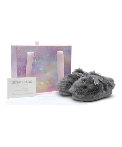 รองเท้าเปิดส้น X SUSAN FANG FURRY MULE - GREY
