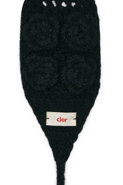 ที่ปิดหูกันหนาว HANDMADE FLOWER CROCHET EARMUFF - BLACK