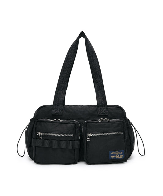 กระเป๋าสะพายไหล่ NYLON BOWLING BAG - BLACK