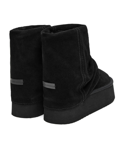 MAXI FOLDED BOOTS SHORT (6inch) - BLACK