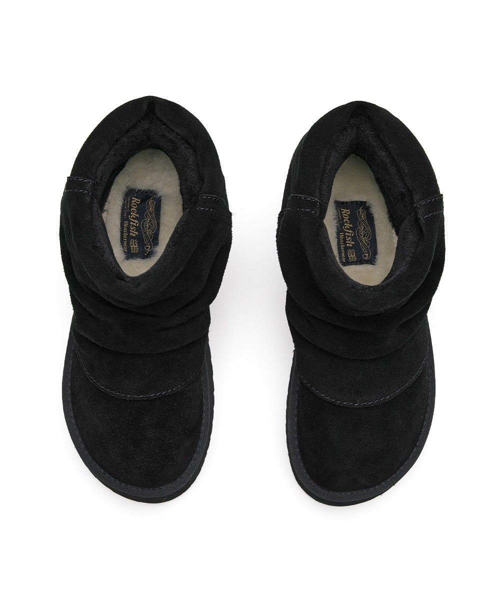 MAXI FOLDED BOOTS SHORT (6inch) - BLACK