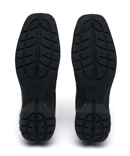 รองเท้าผ้าใบ BLISS HEEL LACEUP SNEAKERS - CHOCO