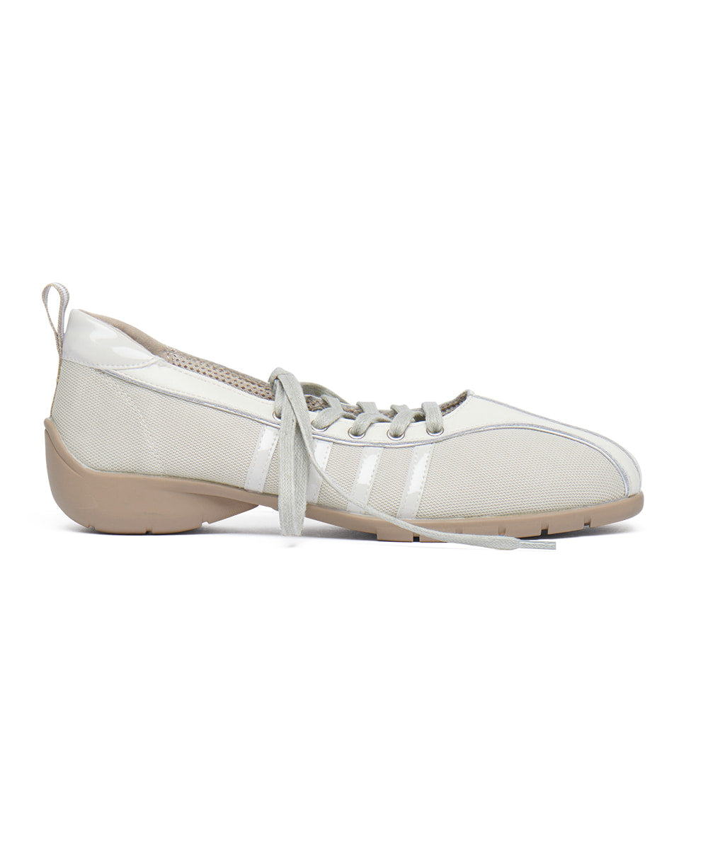 รองเท้าผ้าใบ BLISS LACEUP SNEAKERS - LIGHT BEIGE