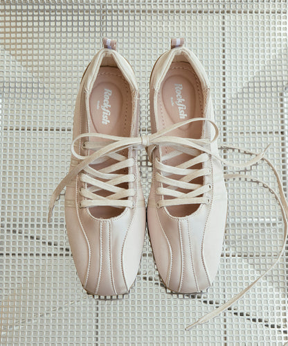 รองเท้าผ้าใบ BLISS LACEUP SNEAKERS - PINK