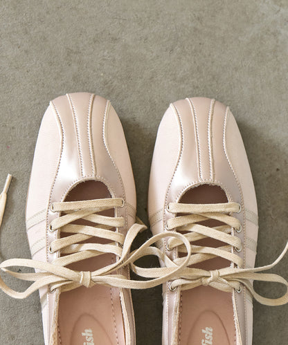 รองเท้าผ้าใบ BLISS LACEUP SNEAKERS - PINK