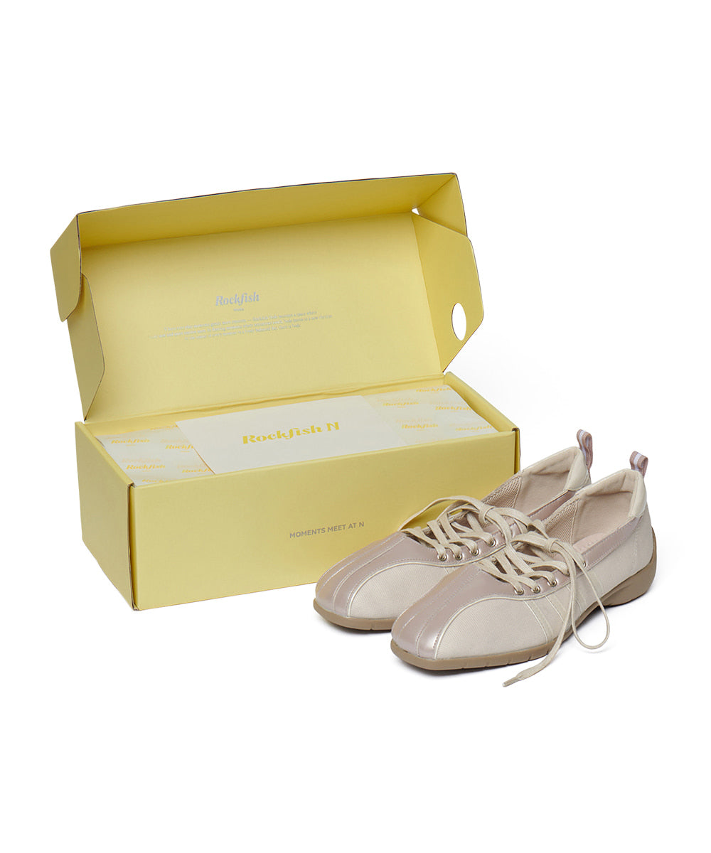 รองเท้าผ้าใบ BLISS LACEUP SNEAKERS - PINK