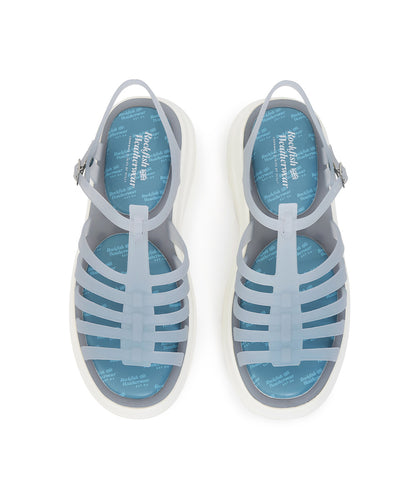 รองเท้าเจลลี่ GLAIR FLATFORM STRAPPY SANDALS - BLUE