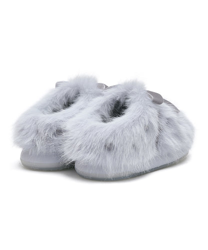 รองเท้าเปิดส้น X SUSAN FANG FURRY MULE - BLUE