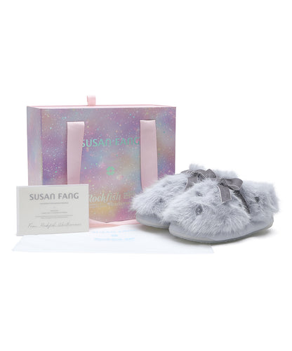 รองเท้าเปิดส้น X SUSAN FANG FURRY MULE - BLUE