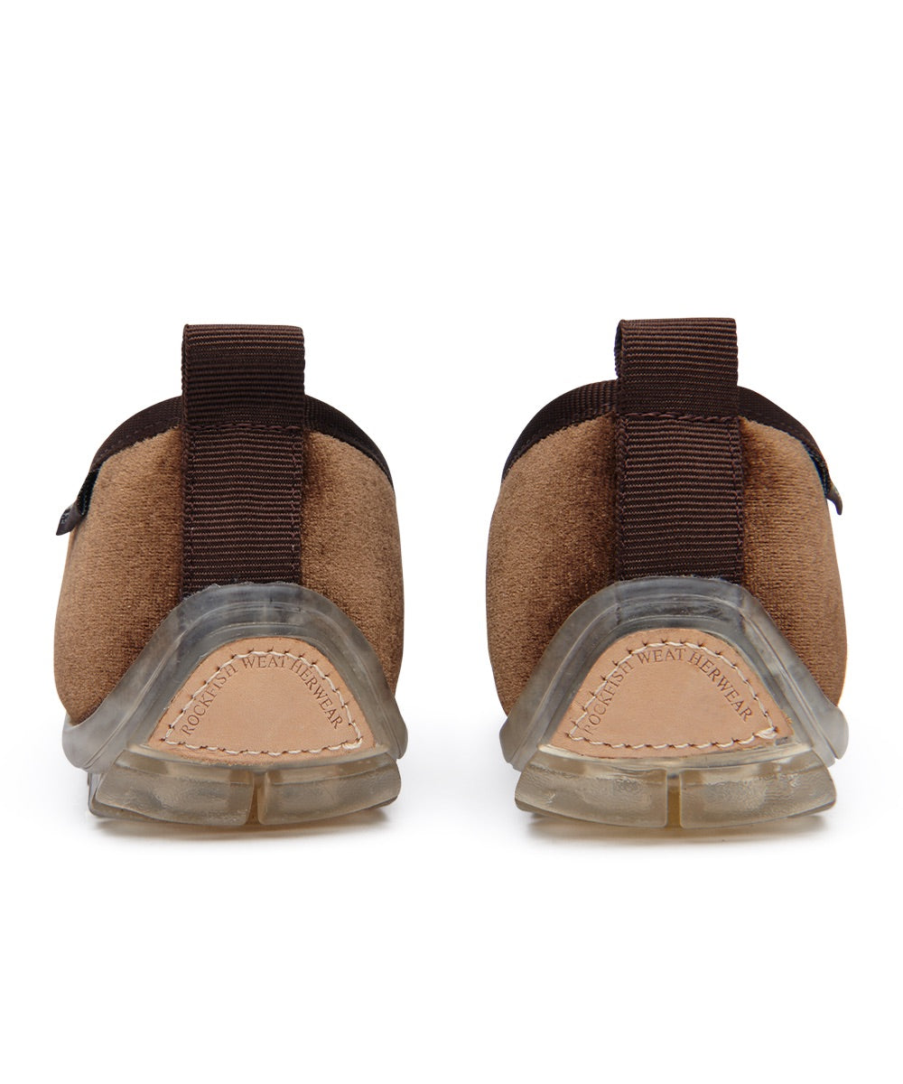 รองเท้าแมรี่เจน BELLA CROSS BANDING FLATS(PEBBLE SOLE) - BROWN