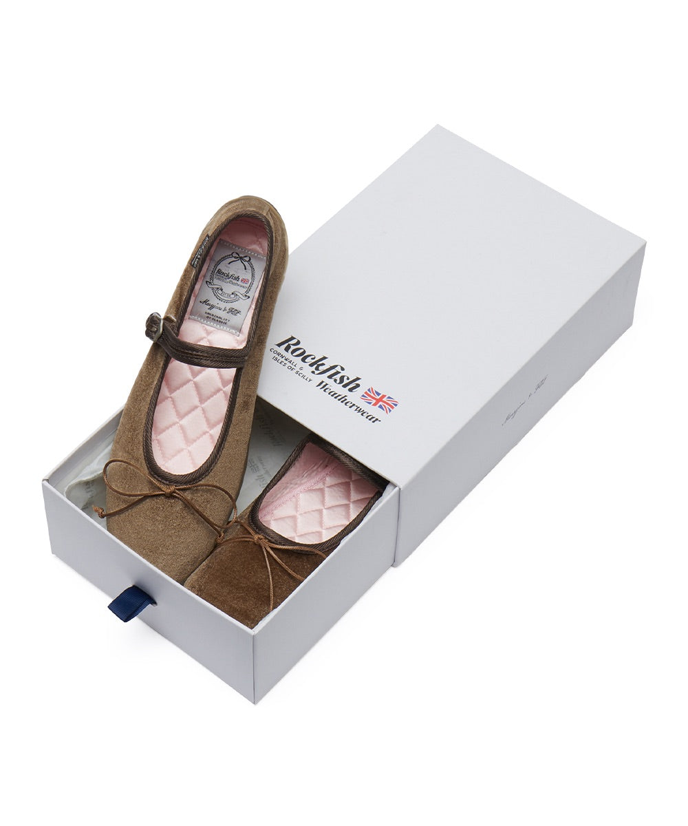 รองเท้าแมรี่เจน BELLA MARYJANES(PEBBLE SOLE) - BROWN